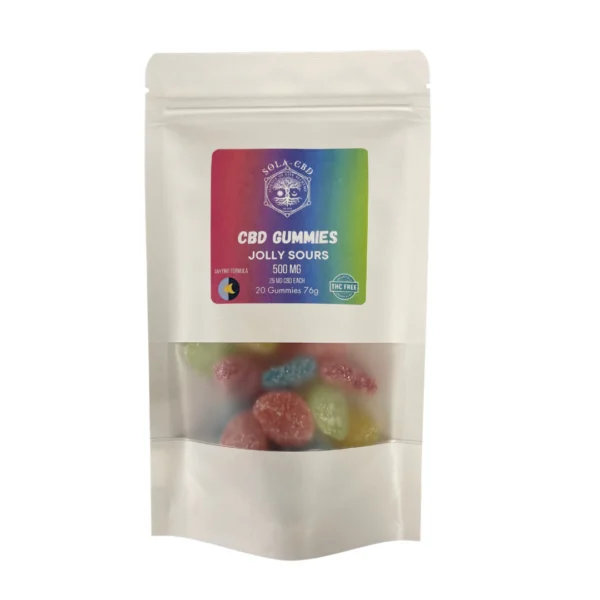 Sola CBD/CBG Gummies 500mg - Sour Poppers