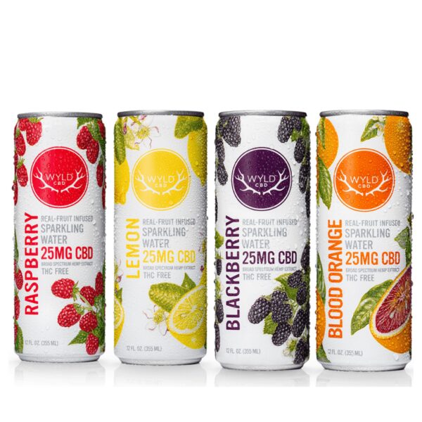 Wyld CBD Fruit Infused Sparkling Water 30mg 12oz